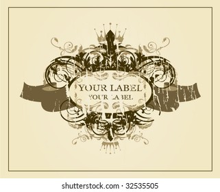 Decorative vintage frame