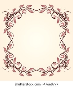 Decorative vintage frame.