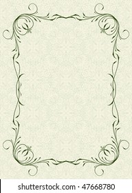 Decorative vintage frame.