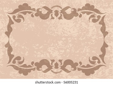 Decorative vintage frame.