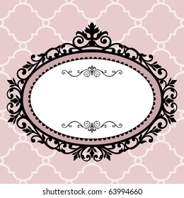 Decorative vintage frame