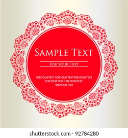 Decorative vintage frame