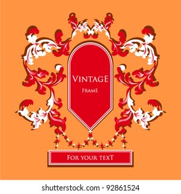 Decorative vintage frame