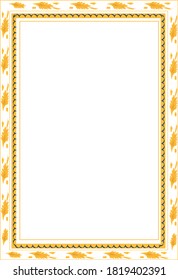 Decorative vintage frame and border