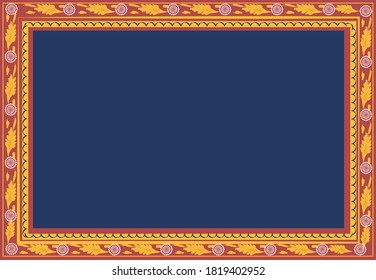Decorative vintage frame and border