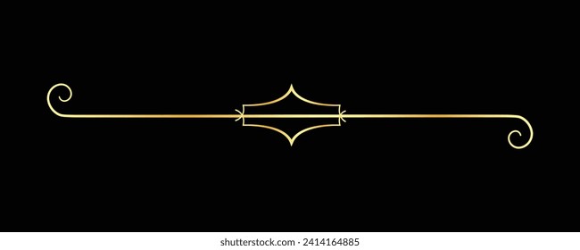Decorative vintage frame and border, Gold photo frame with corner Thailand line floral for picture, Vector design decoration pattern style. calligraphic design. gold ornament decorate luxury element