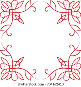 decorative vintage frame and corner