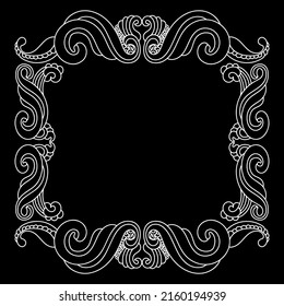 Diseño de marco vintage decorativo. - Vector.