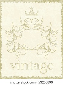 Decorative vintage frame. (EPS10)