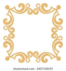 Decorative vintage frame - hand drawn vector illustration. 
