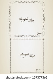 Decorative vintage frame set