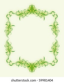 Decorative vintage frame. Vector