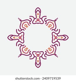 Marco vintage decorativo. Diseño de vectores. adorno floral.