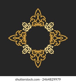 Decorative vintage frame. Vector design. floral ornament.