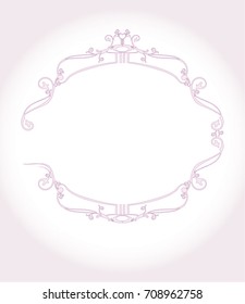 Decorative Vintage Frame. Vector graphic element for design.