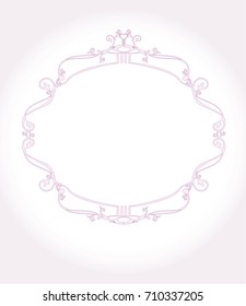 Decorative Vintage Frame. Vector graphic element for design.