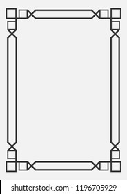 Decorative vintage frames borders backgrounds rectangle proportion