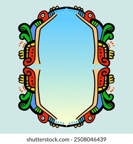 Decorative vintage frames and borders. Floral ornament. Vector design