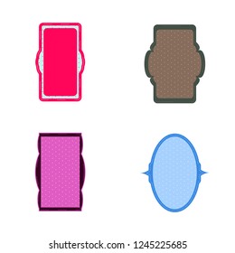 Decorative vintage frames and borders set vector