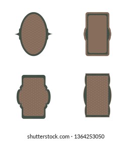 Decorative vintage frames and borders set vector