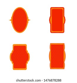 Decorative vintage frames and borders set vector