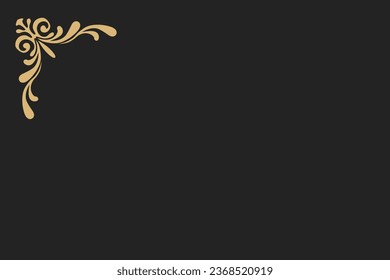 Decorative vintage frames and borders set, Gold photo frame with corner Thailand line floral for picture, Vector design decoration pattern style. calligraphic design. gold ornament decorate editable