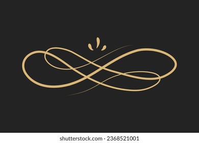 Decorative vintage frames and borders set, Gold photo frame with corner Thailand line floral for picture, Vector design decoration pattern style. calligraphic design. gold ornament decorate editable