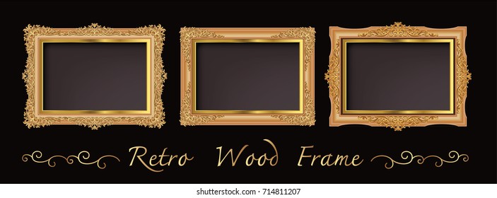 Decorative vintage frames and borders set,photo frame with corner