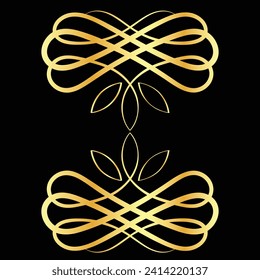 Decorative vintage frames and borders. Vector design. floral ornament. luxury design element