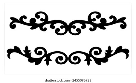 Decorative vintage frames vintage frames and scroll elements. Classic calligraphy swirls, swashes, dividers, . Good for greeting cards, wedding invitations, restaurant menu, royal certificates.