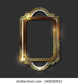Decorative vintage golden frames and borders 
