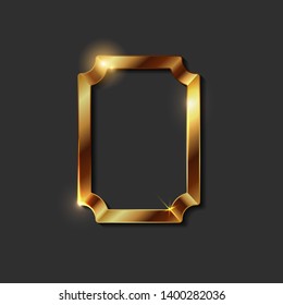 Decorative vintage golden frames and borders 