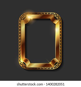 Decorative vintage golden frames and borders 