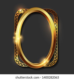 Decorative vintage golden frames and borders 