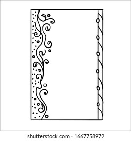 Decorative vintage hand drawn frames - vector illustration