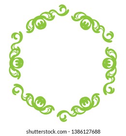 
Decorative vintage horizontal frame with the place for your text in center. Vintage ornament greeting card template
