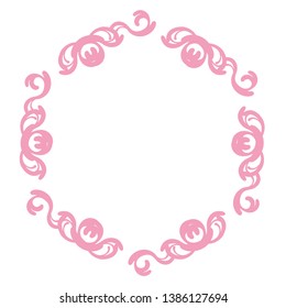 
Decorative vintage horizontal frame with the place for your text in center. Vintage ornament greeting card template