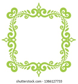 
Decorative vintage horizontal frame with the place for your text in center. Vintage ornament greeting card template