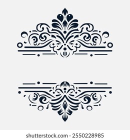 Decorative vintage luxury frame and border