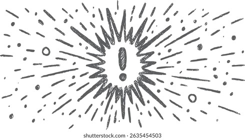 decorative vintage ornament frame, Dynamic explosion effect with radiating lines and scattered
