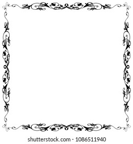 Decorative vintage ornament frame vector