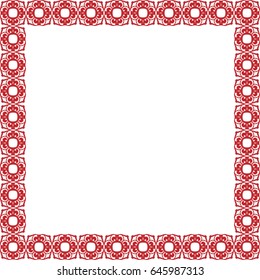 Decorative vintage ornament frame vector