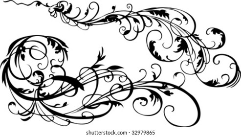 Decorative Vintage Ornate Banner. Vector Illustration.