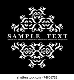 Decorative Vintage Ornate Banner. Vector Illustration.
