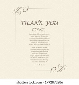 Decorative Vintage Page Divider And Calligraphic Swirl Ornaments Vector Elements.