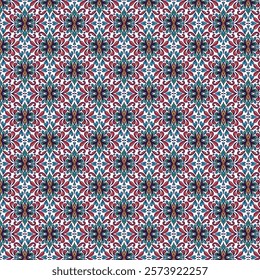 Decorative vintage pattern in classic style with flowers