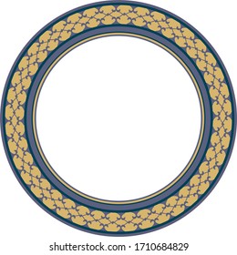 Decorative vintage round frame for design