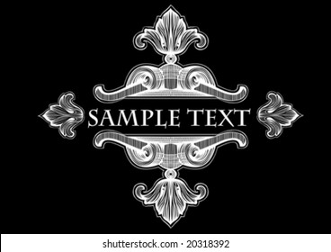 Decorative Vintage Royal Ornate Banner