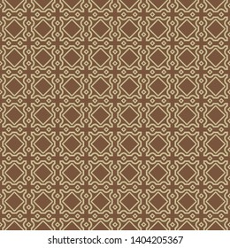 Decorative vintage style seamless geometric pattern. Vector illustration. Royald color.