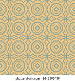 Decorative vintage style seamless geometric pattern. Vector illustration. 